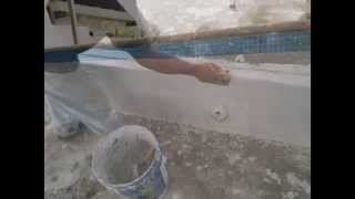 preview picture of video 'Reparación de piscina PH Embassy Village - Albrook Panama'