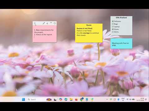 Pin Sticky Notes, Change Appearance and Arranging Desktop Sticky Notes