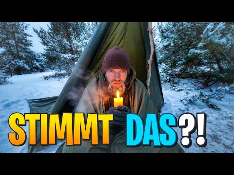 Tagescamp in der Kälte: Kleines Lager & typische Outdoor-Sprüche im Test