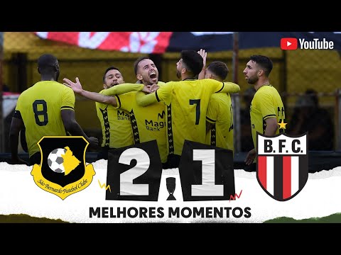 Gols e lances de São Bernardo x Botafogo-SP