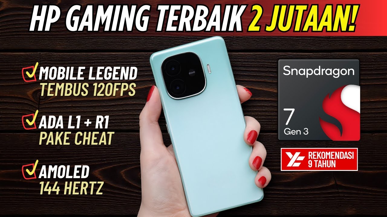 Kayak Pake Cheat‼️ 5 HP GAMING 2 JUTAAN TERBAIK 2025 (Buat PUBG/MLBB)