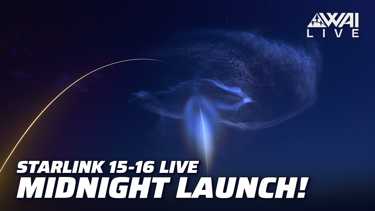 🔴LIVE: SpaceX Midnight Falcon 9 Launch! Starlink 15-16 from Vandenberg