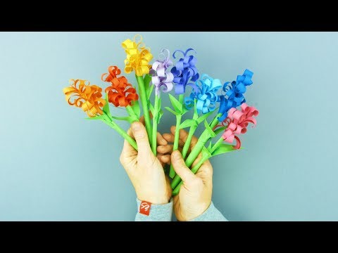 Blumen basteln - bunte Frühlingsdeko