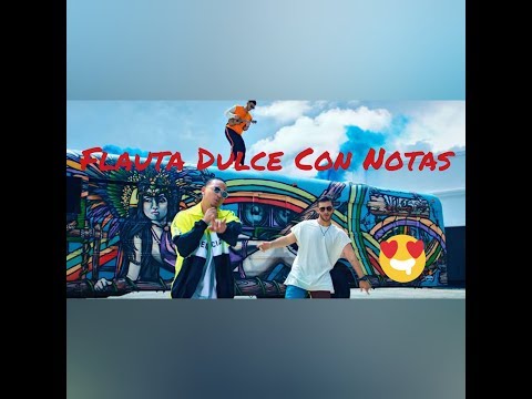 Vaina Loca - Ozuna x Manuel Turizo (zLitor) Flauta Dulce Con Notas