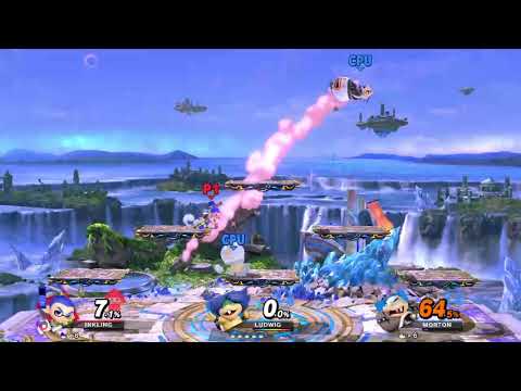 Super Smash Bros. Ultimate (Inkling Boy Vs. Ludwig/Morton)