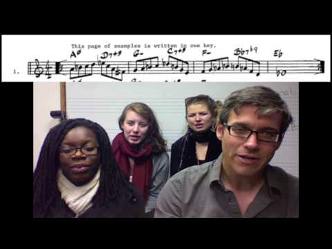 Scat singing Aebersold lick #1