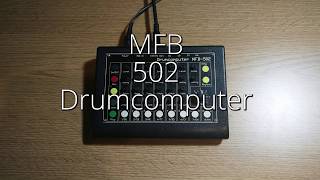 Video thumbnail for Mfb 502 Drumcomputer Drum Machine Demo (HD) by Sound Provider / Leonard de Leonard