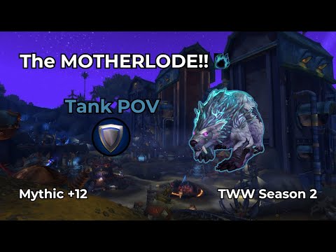 WoW M+ | The MOTHERLODE!! +12 | Guardian Druid Tank POV | TWW S2