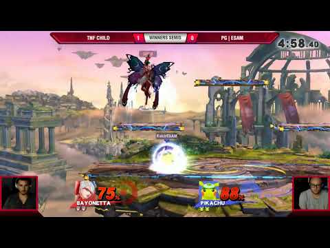 VS Weekly 7/5/18 - Winners Semis - TNF Child (Bayonetta) vs PG | ESAM (Pikachu) - Smash 4