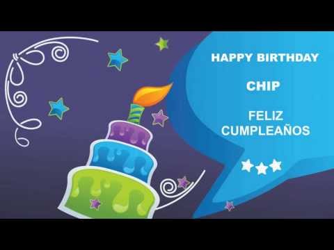 Chip - Card Tarjeta - Happy Birthday