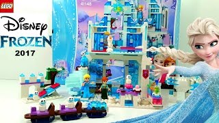 YouTube thumbnail: Lego Disney Frozen Elsa's Magical Ice Palace 2017 Building Review 41148