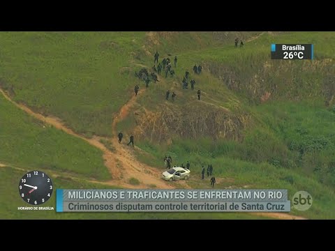 Guerra entre milicianos e traficantes leva pânico a moradores do Rio | SBT Brasil (08/10/18)
