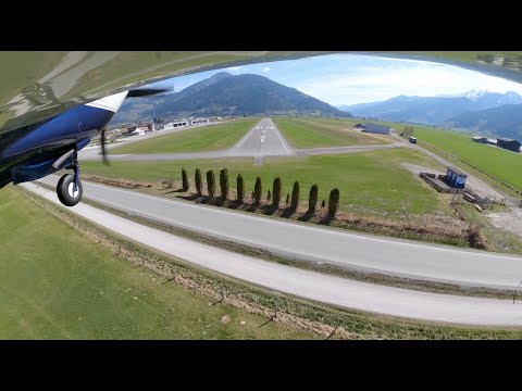Mooney Ovation 2GX Landing LOWZ Zell am See Runway 08 #Shorts