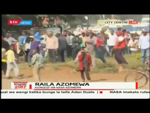 Kiongozi wa NASA Raila Oinga azomewa