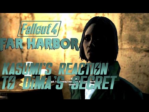 Fallout 4 | Far Harbor DLC - Kasumi's Reaction to DiMA's Secrets