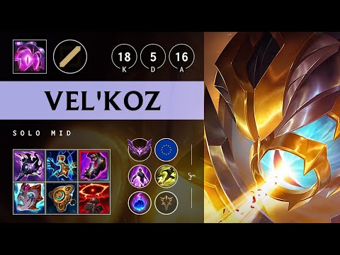 Vel'Koz Mid vs Taliyah: Legendary - EUW Master Patch 25.S1.1