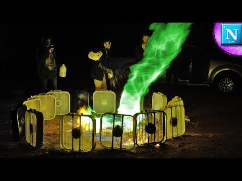 Giant GREEN Fire Tornado!!