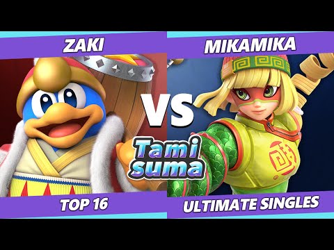 TAMISUMA 202 SSBU - ZAKI (Dedede) Vs. MikaMika (Min Min, ROB) Smash Ultimate Top 16