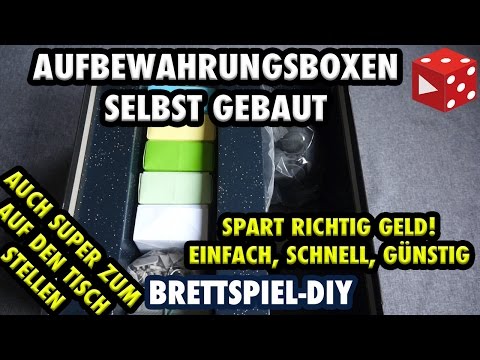 Brettspiel-DIY: Die günstigsten Aufbewahrungsboxen der Welt! Auch super zum auf den Tisch stellen!