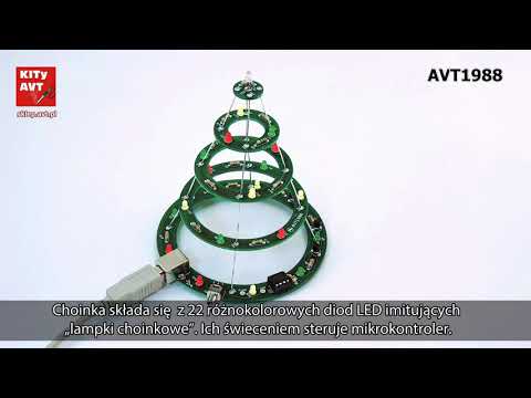 AVT1988 - Animowana choinka LED 3D