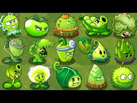 Plants vs Zombies 2 Mod All Zombies Ancient Egypt VS All GREEN Premium Plants! WIN The Game!