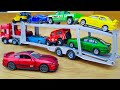 Car Transporter With Small Cars Metal From Video