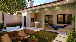 Casa Pequena e Moderna –  SPA  Churrasqueira, PLANTA BAIXA !!