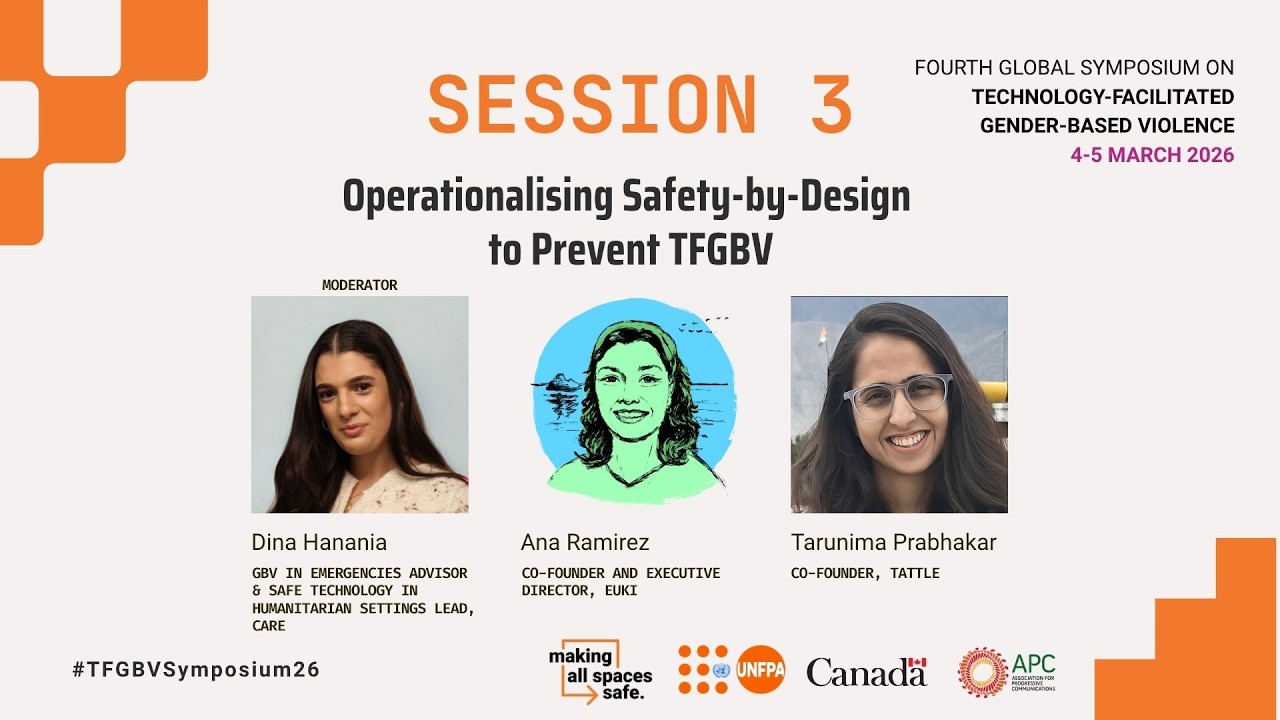 Session 3 | Operationalising Safety-by-Design to Prevent TFGBV