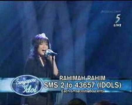 singapore idol - Rahimah Rahim (Dream A Little Dream Of Me)