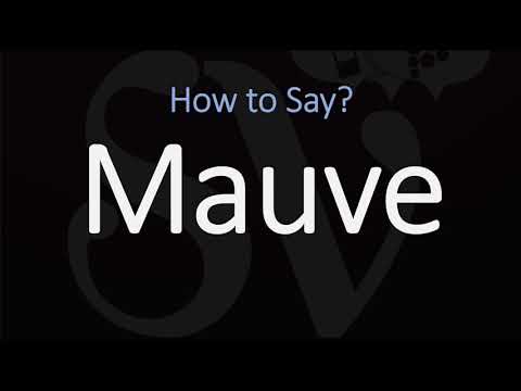 Part of a video titled How to Pronounce Mauve? (CORRECTLY) Meaning ... - YouTube