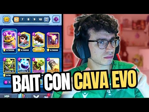 BAIT CON CAVALIERE EVO VERSO LA LEGA 10! - CLASH ROYALE ITA