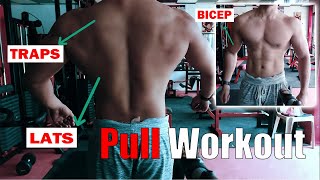 Pull Workout for thick Back and rounded Biceps | Workout Motivation
