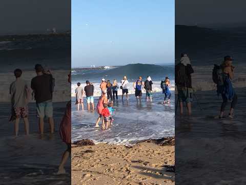 GIANT WAVES #beach #waves #shortschallenge