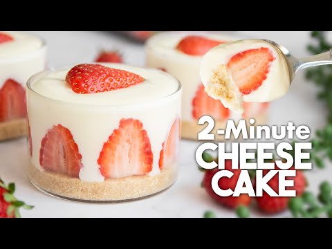 No Bake Cheesecake Cups 🍓 | Easy & Quick Recipes