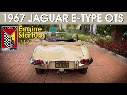 1967 Jaguar E-Type Series 1 4.2 liter Roadster - Engine Startup
