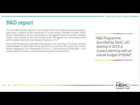 CACM Annual Report 2019 webinar - section 3: SDAC overview, 2nd part with Alvaro Turegano