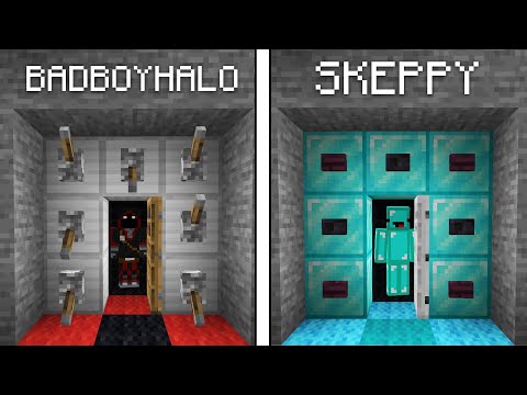 Skeppy Vs BadBoyHalo ESCAPE ROOM Build Battle - Minecraft