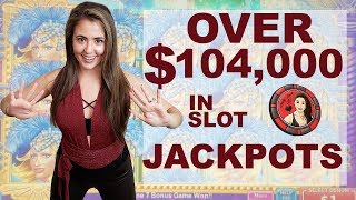 $104,000 in Slot Machine Jackpots - Handpays EVERYWHERE | Casino Madness