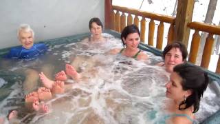ladies in hottub