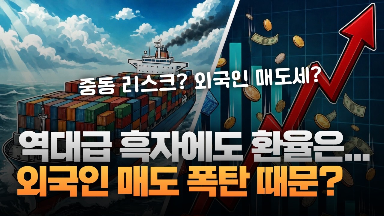 역대급 흑자인데 환율은 왜 1500원을 뚫었나...주식시장 때문? [주리핑룸]
