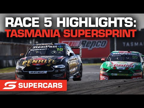 SUPERCARS 2022 タスマニアSuperSprint Race5のハイライト動画