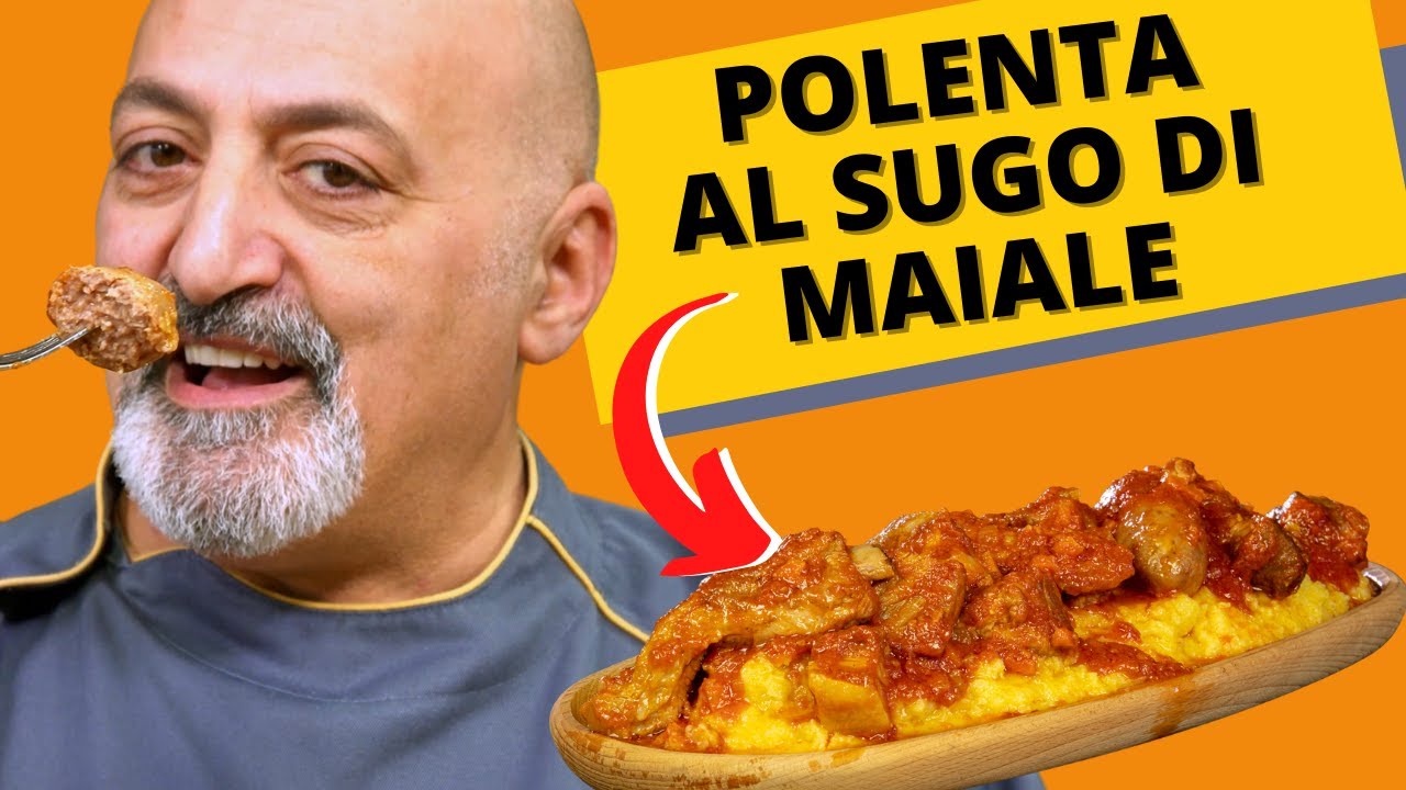 Polenta al sugo di maiale - Un grande classico della cucina tradizionale del nord Italia