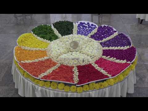 Divine flowers in Auroville's Savitri Bhavan 2021