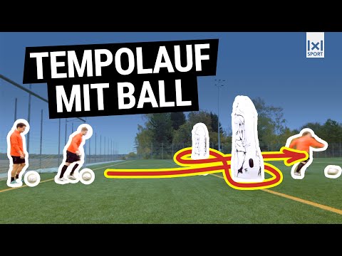 Spielnahe Schnelligkeitsausdauer mit Doppelpass und Torabschluss