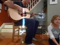 My daughter and I, doing ," Old time Fiddle ", by Vince Gill