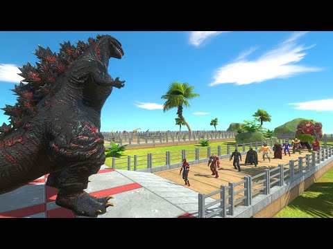SHIN GODZILLA OASIS DEATH RUN - Animal Revolt Battle Simulator
