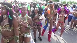 MIAMI WEST INDIAN CARNIVAL 2018 - CARIBBEAN ISLANDS GIRLS MUSIC DANCE PARTY PARADE AT MIAMI CARNIVAL