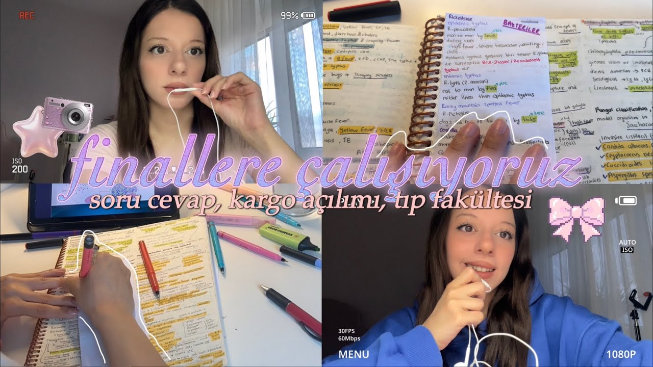 GERİ DÖNDÜM🙀 finallere çalışıyoruz, soru cevap…💞🍒