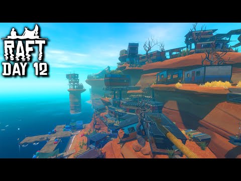 CARAVAN ISLANDS AND ZIPLINES! | Raft: Chapter 2 - Day 12 | (Raft 2020 New Update Gameplay)