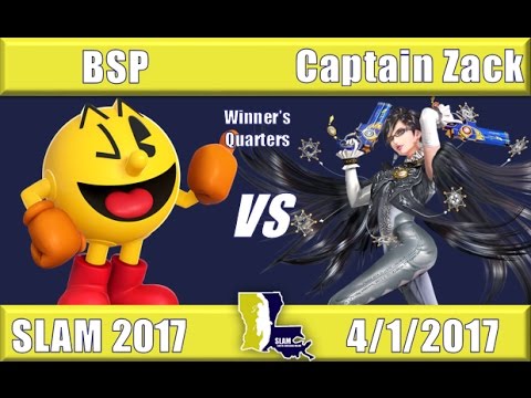 SLAM 2017 Smash 4 Winner's Quarters: BSP (Pac-Man) vs Captain Zack (Bayonetta)